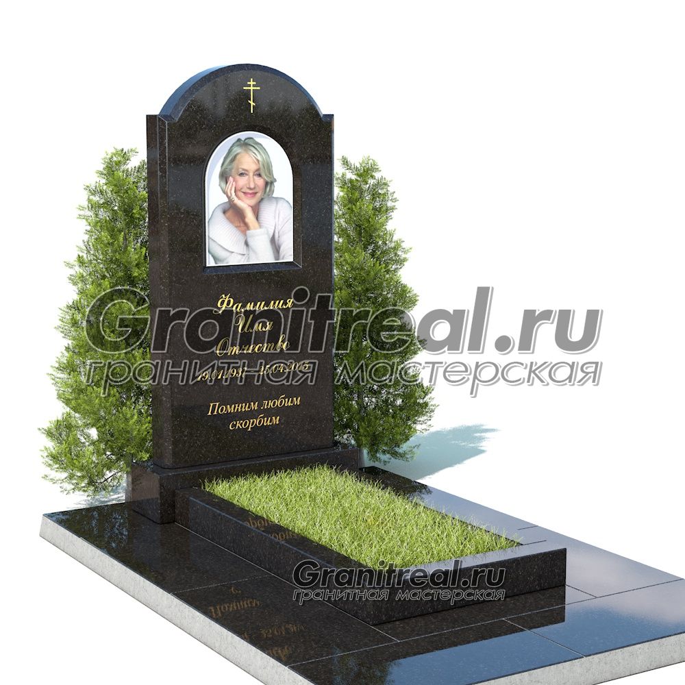 Вертикальный памятник из гранита Вертикальный памятник из гранита