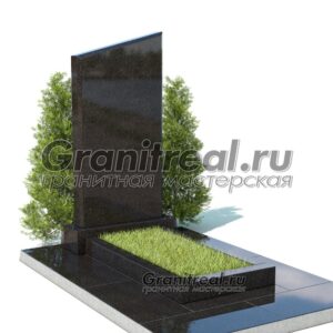 Вертикальный памятник из гранита