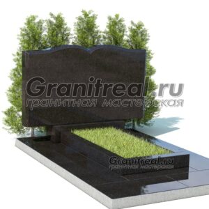 Горизонтальный памятник из гранита