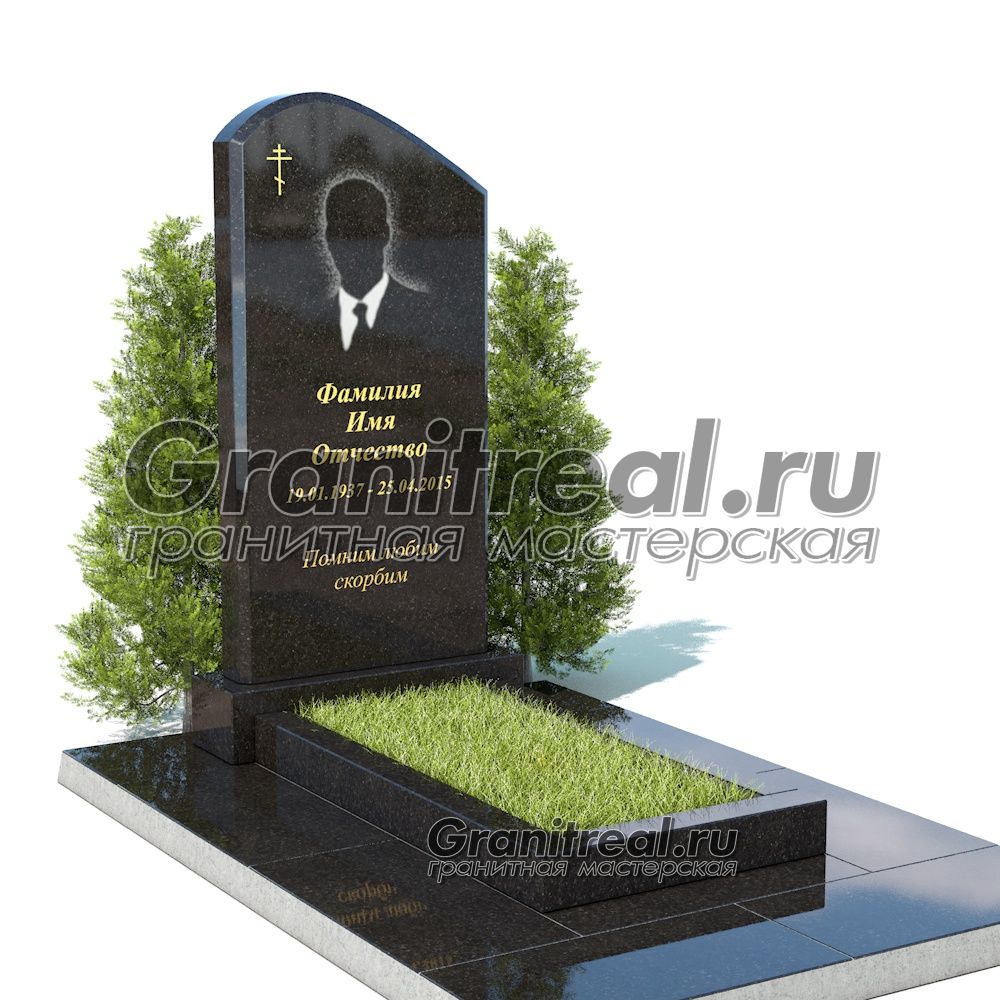 Вертикальный памятник из гранита Вертикальный памятник из гранита