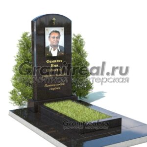 Вертикальный памятник из гранита