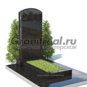 Вертикальный памятник из гранита