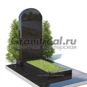 Вертикальный памятник из гранита