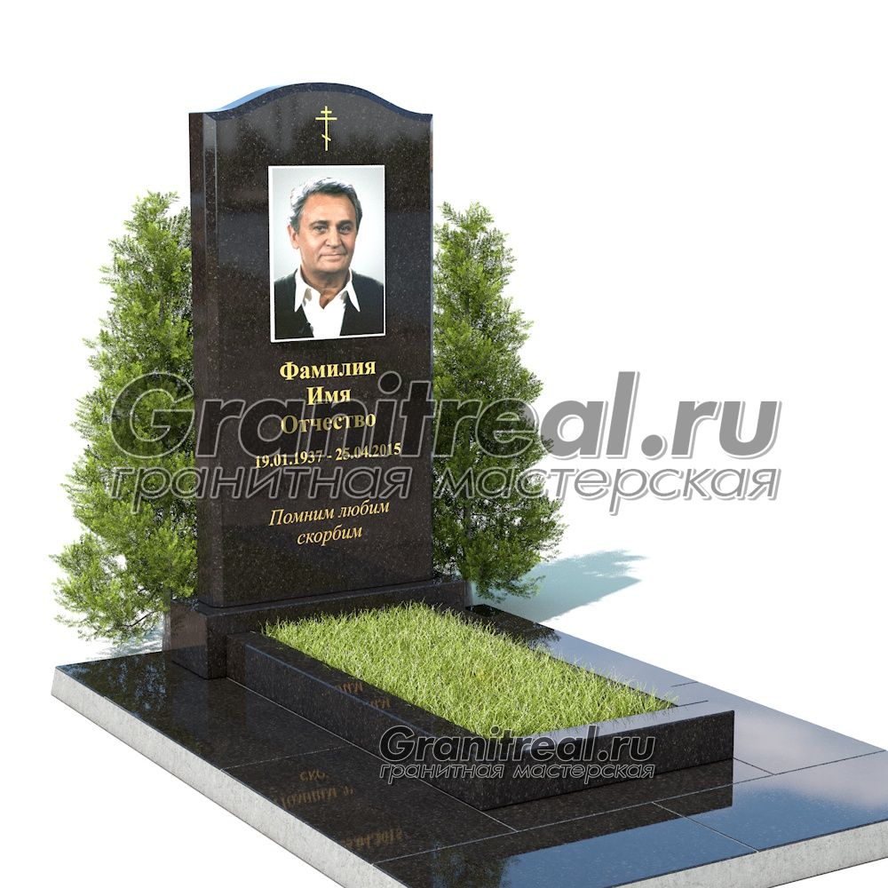 Вертикальный памятник из гранита Вертикальный памятник из гранита
