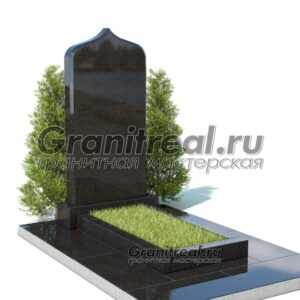 Вертикальный памятник из гранита