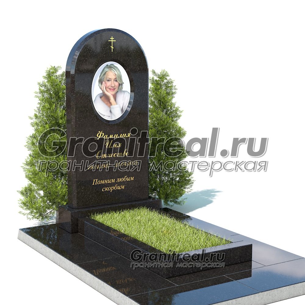 Вертикальный памятник из гранита Вертикальный памятник из гранита