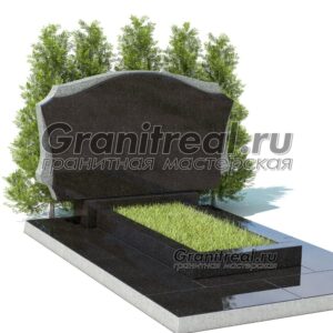 Горизонтальный памятник из гранита