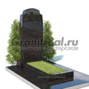 Вертикальный памятник из гранита