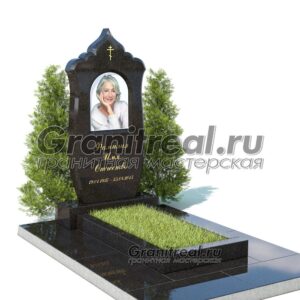 Вертикальный памятник из гранита