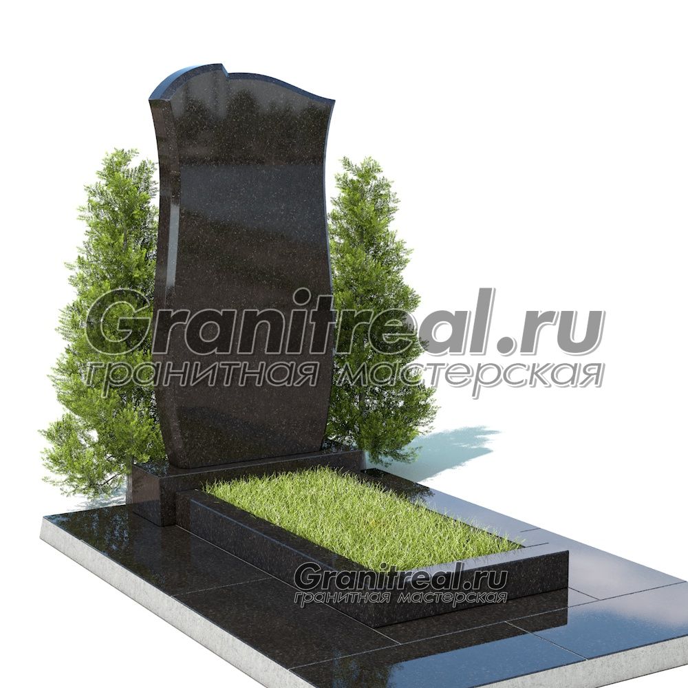 Вертикальный памятник из гранита