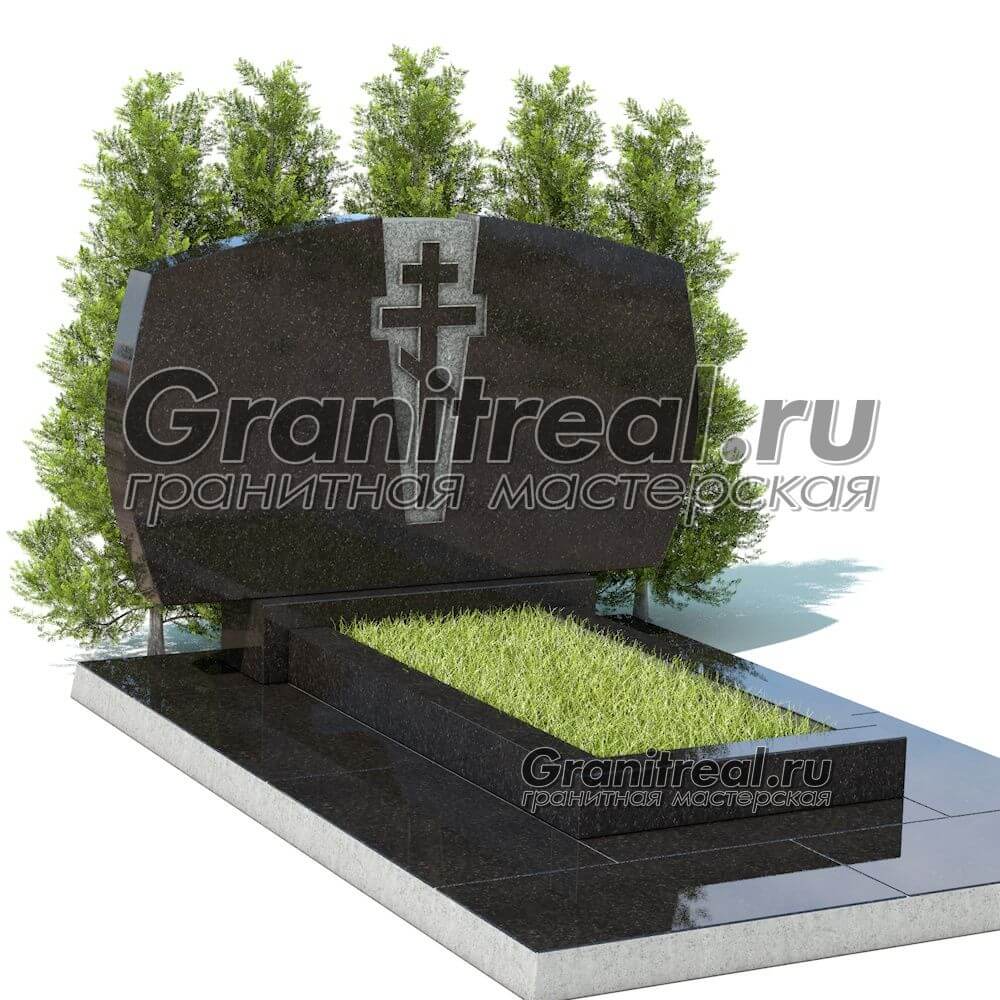 Горизонтальный памятник из гранита Горизонтальный памятник из гранита
