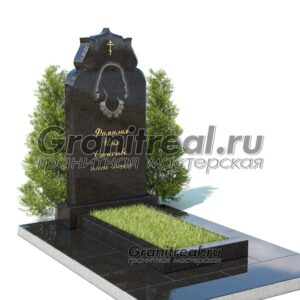 Вертикальный памятник из гранита