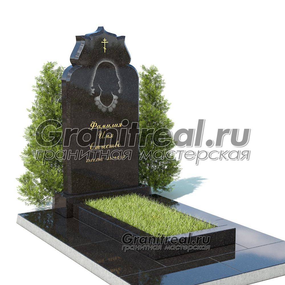 Вертикальный памятник из гранита Вертикальный памятник из гранита
