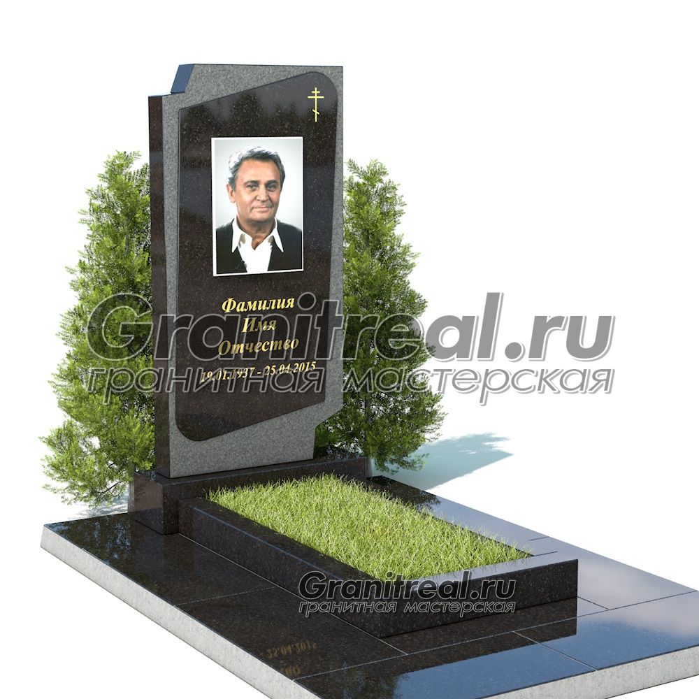 Вертикальный памятник из гранита Вертикальный памятник из гранита