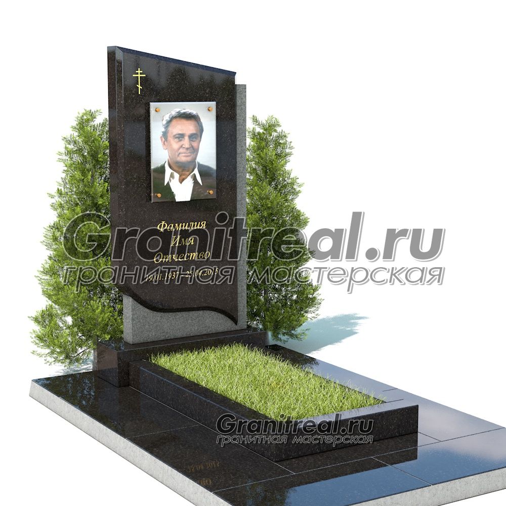 Вертикальный памятник из гранита Вертикальный памятник из гранита