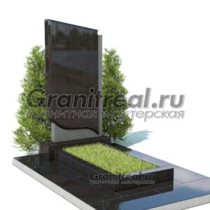 Вертикальный памятник из гранита