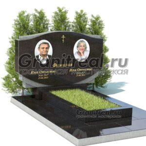 Горизонтальный памятник из гранита