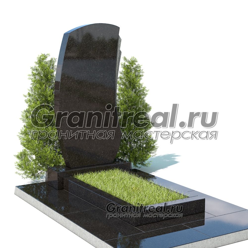 Вертикальный памятник из гранита Вертикальный памятник из гранита