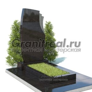 Вертикальный памятник из гранита