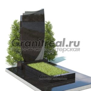 Вертикальный памятник из гранита