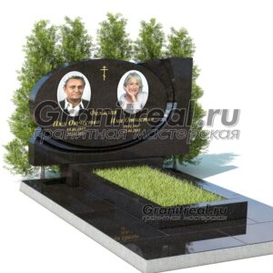 Горизонтальный памятник из гранита