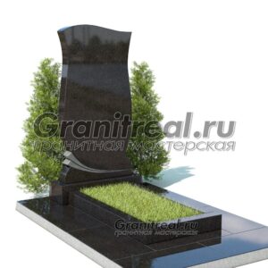 Вертикальный памятник из гранита