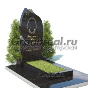 Вертикальный памятник из гранита