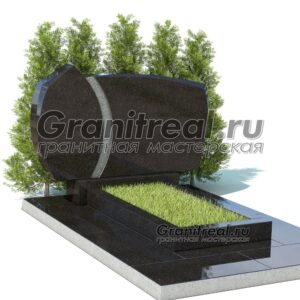 Горизонтальный памятник из гранита