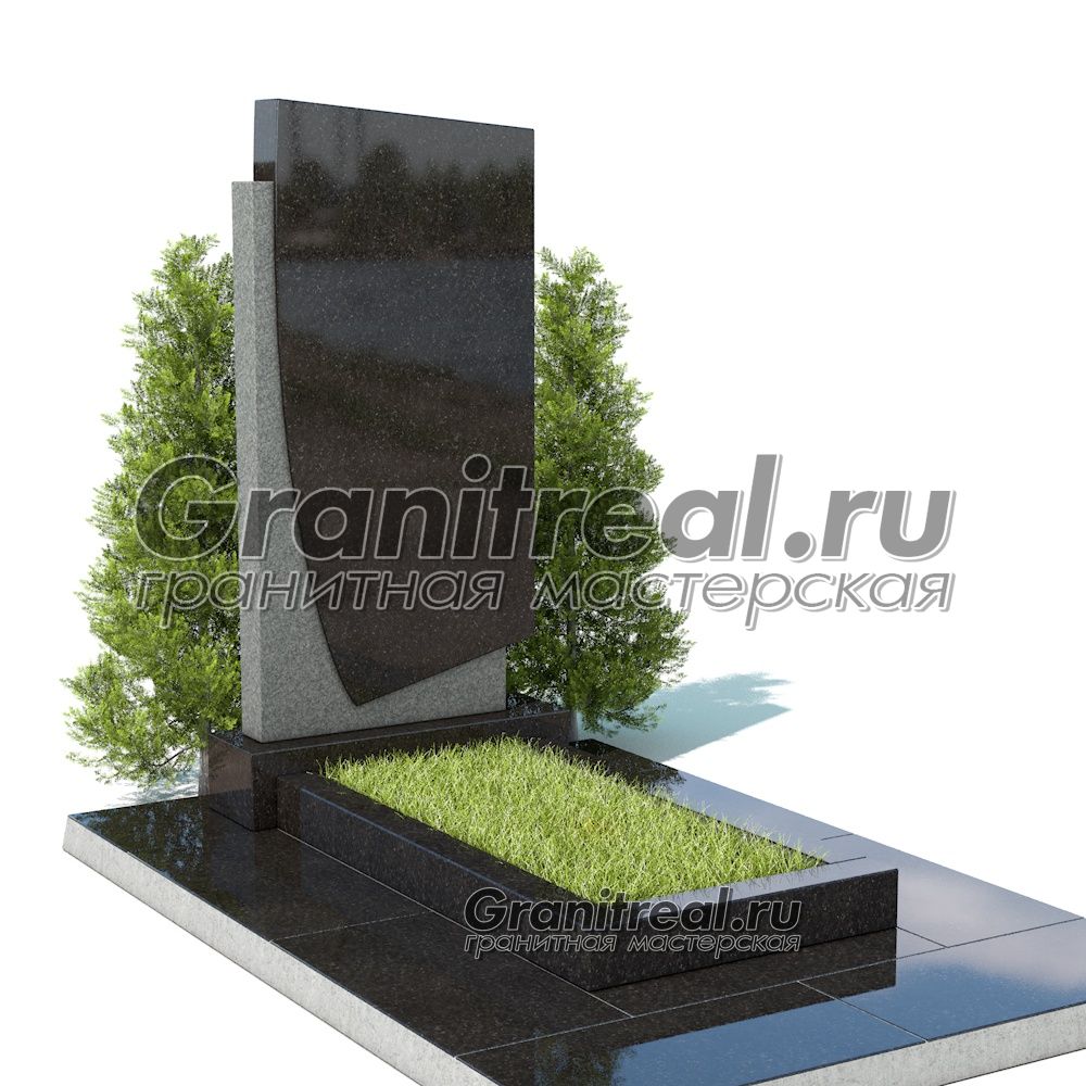 Вертикальный памятник из гранита Вертикальный памятник из гранита
