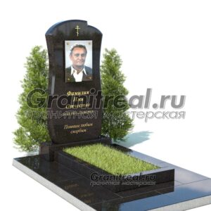 Вертикальный памятник из гранита