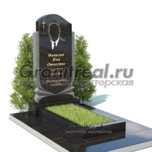 Вертикальный памятник из гранита