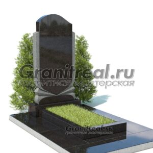 Вертикальный памятник из гранита
