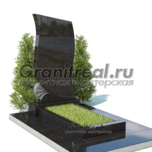 Вертикальный памятник из гранита