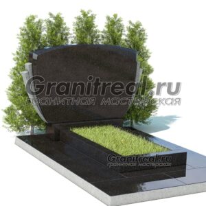 Горизонтальный памятник из гранита