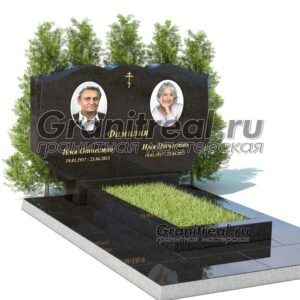 Горизонтальный памятник из гранита