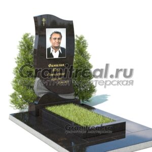 Вертикальный памятник из гранита
