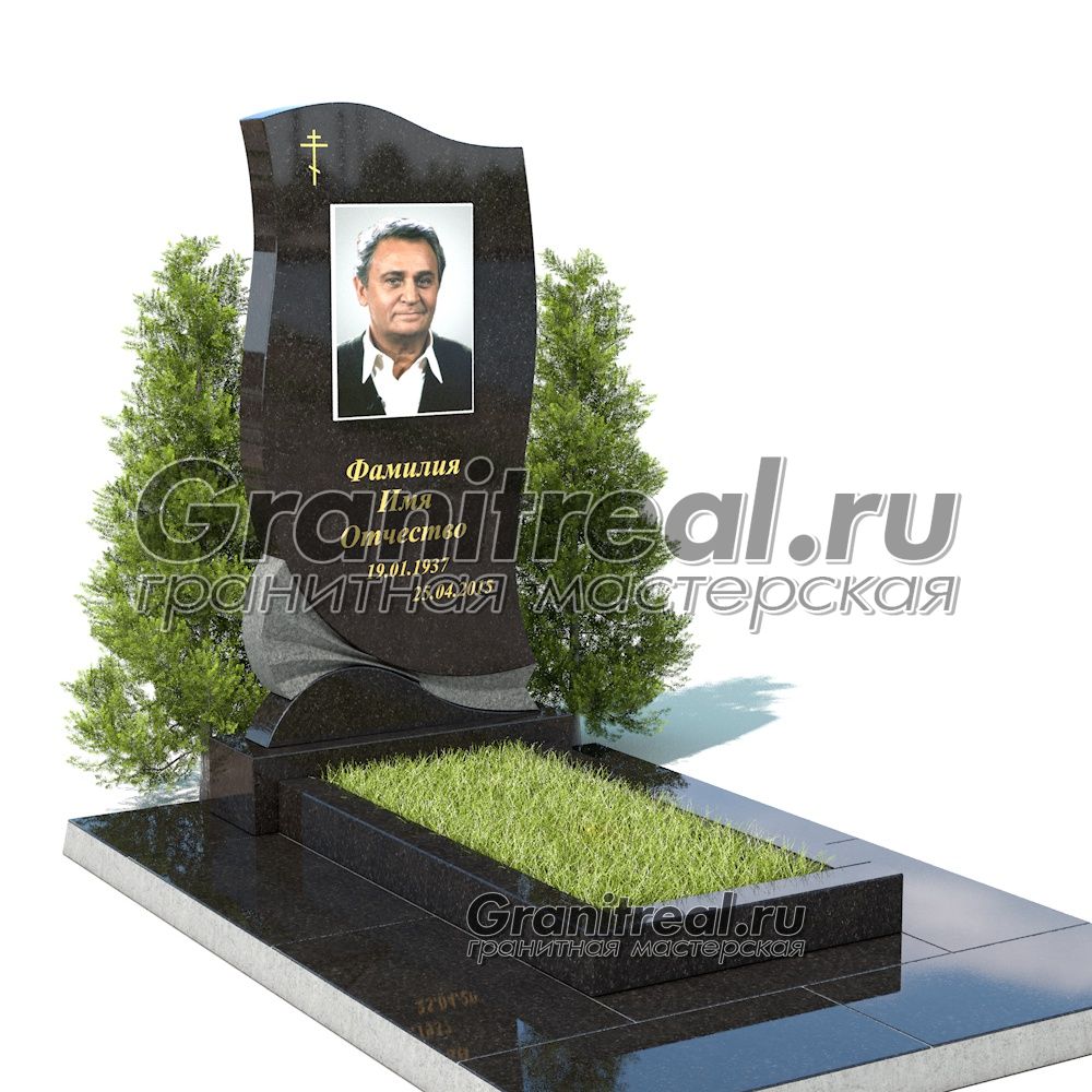 Вертикальный памятник из гранита Вертикальный памятник из гранита