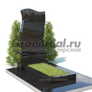 Вертикальный памятник из гранита