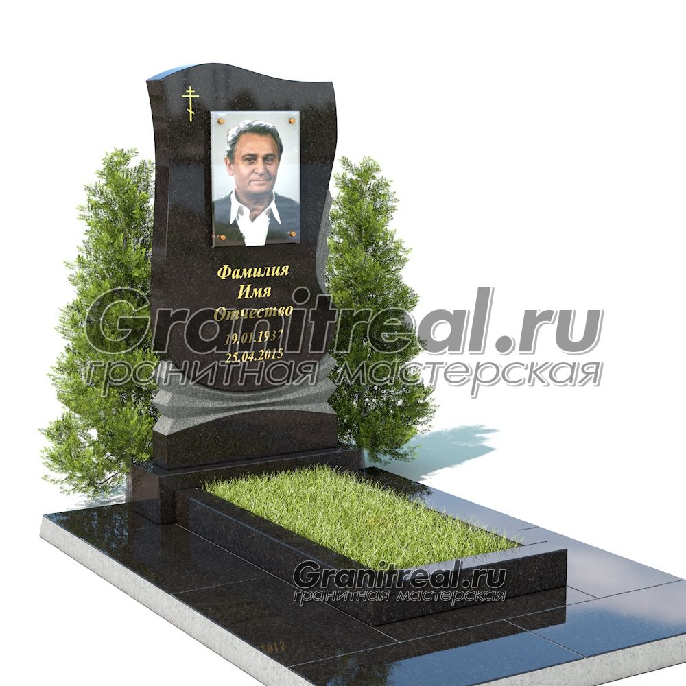 Вертикальный памятник из гранита Вертикальный памятник из гранита