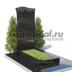 Вертикальный памятник из гранита