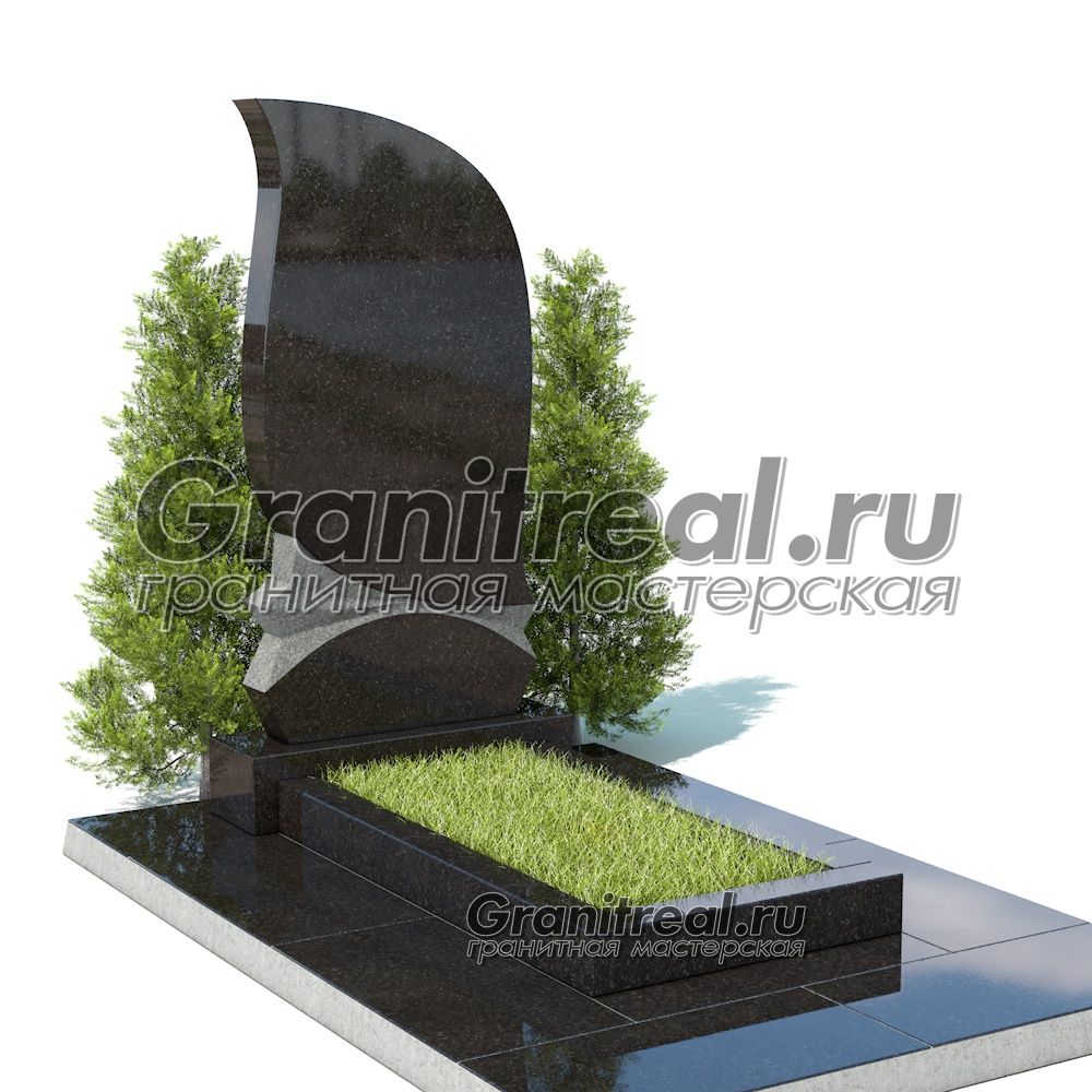 Вертикальный памятник из гранита