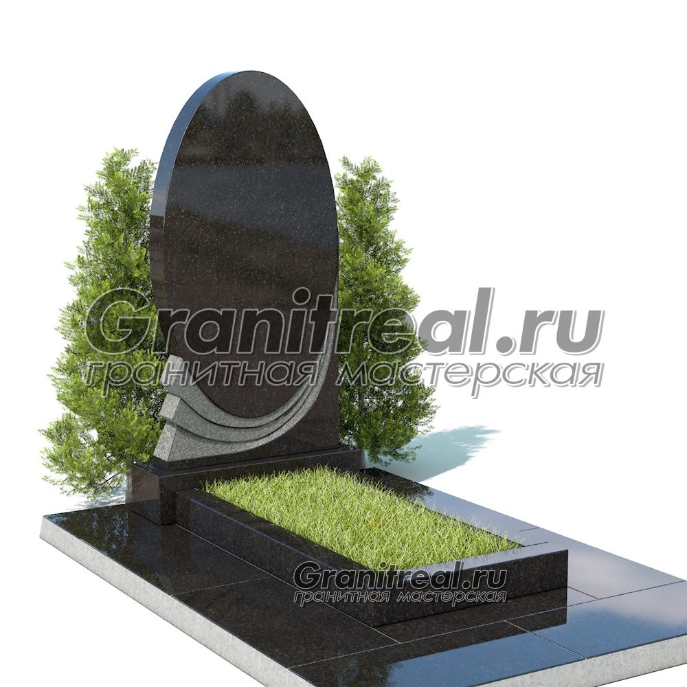 Вертикальный памятник из гранита