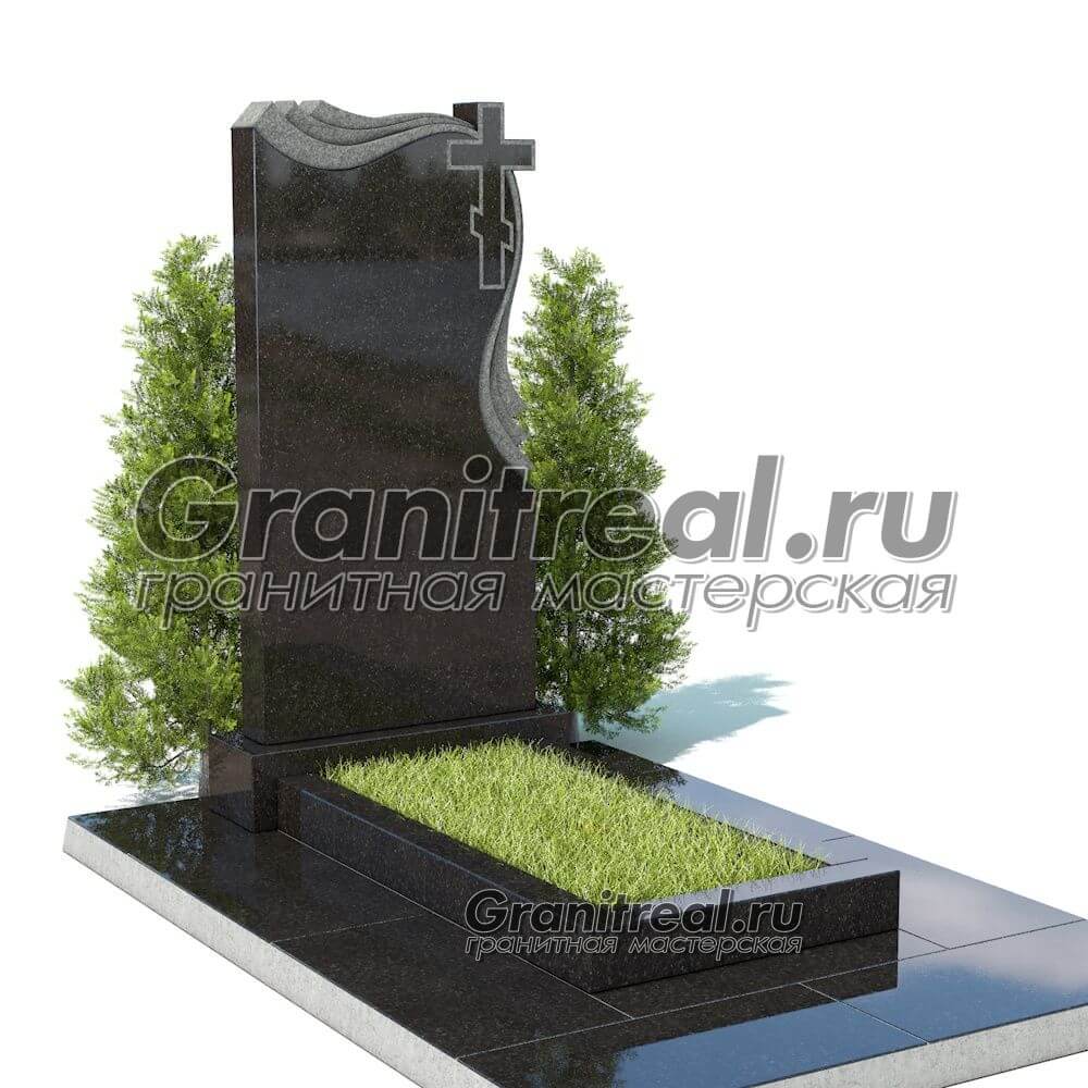 Вертикальный памятник из гранита