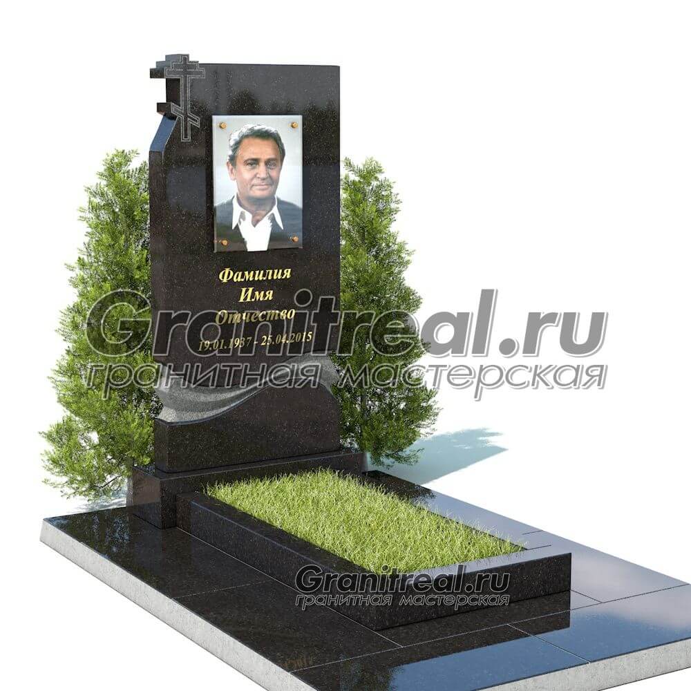 Вертикальный памятник из гранита Вертикальный памятник из гранита