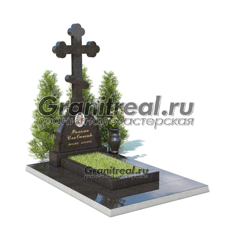 Памятник с крестом Памятник с крестом