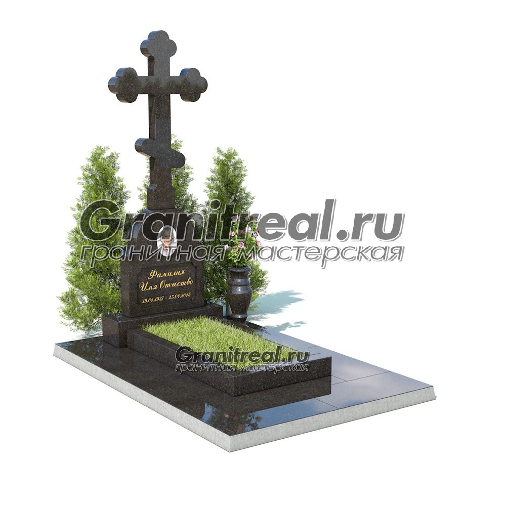 Памятник с крестом Памятник с крестом