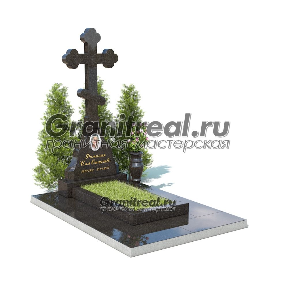 Памятник с крестом Памятник с крестом