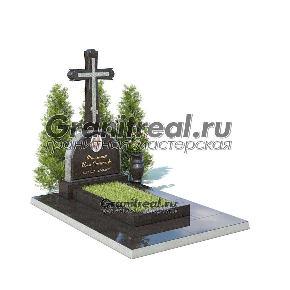 Памятник с крестом Памятник с крестом
