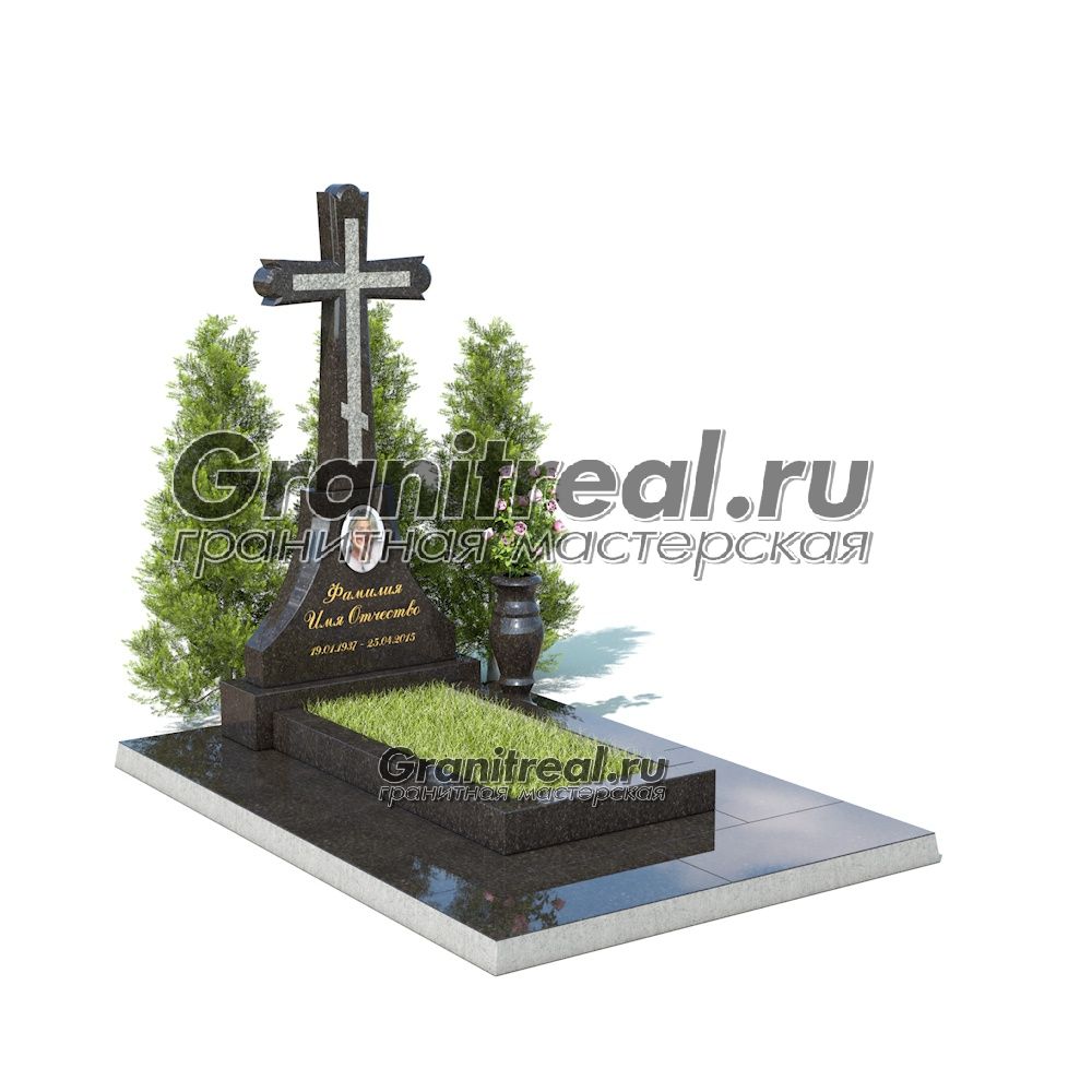 Памятник с крестом Памятник с крестом