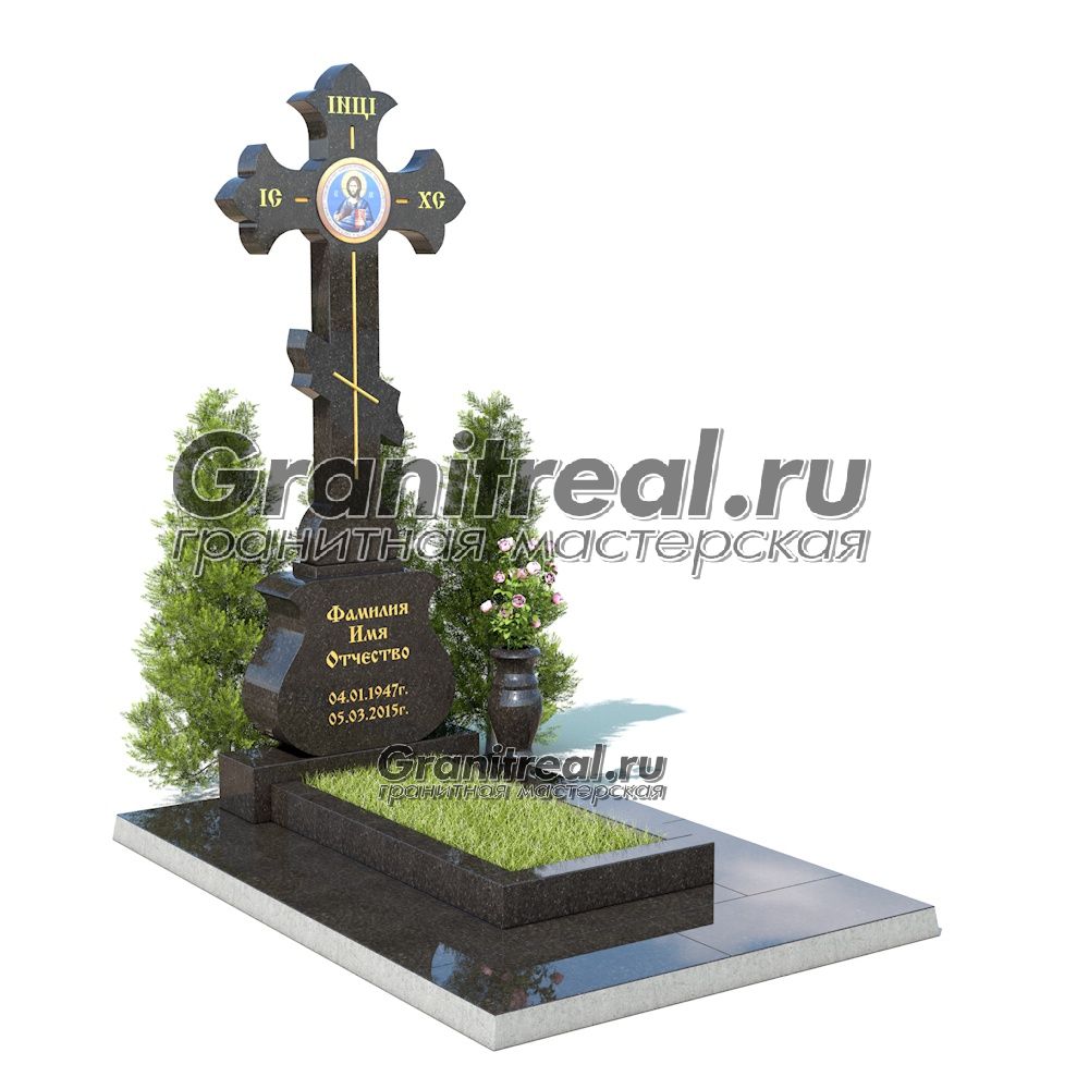 Памятник с крестом Памятник с крестом